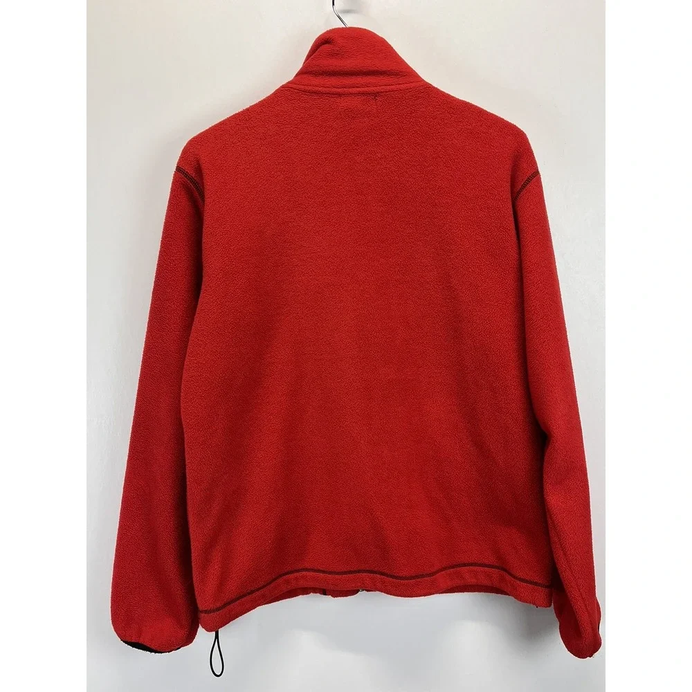 Vintage Polo Jeans Co. Ralph Lauren Fleece Jacket Sz XL GUC Full Zip Red 90's